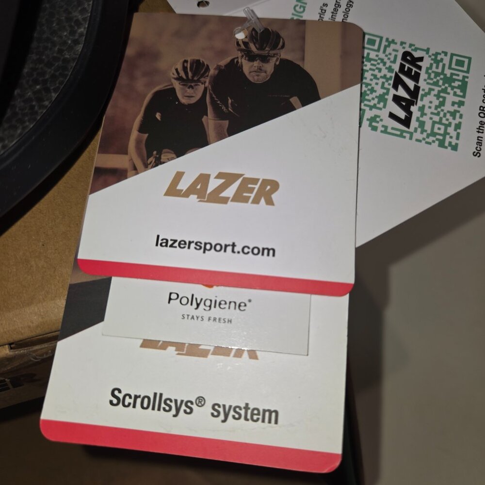 LAZER Vento Kineticore Black Small 52-56cm Retail $300 New in Box - Picture 9 of 14